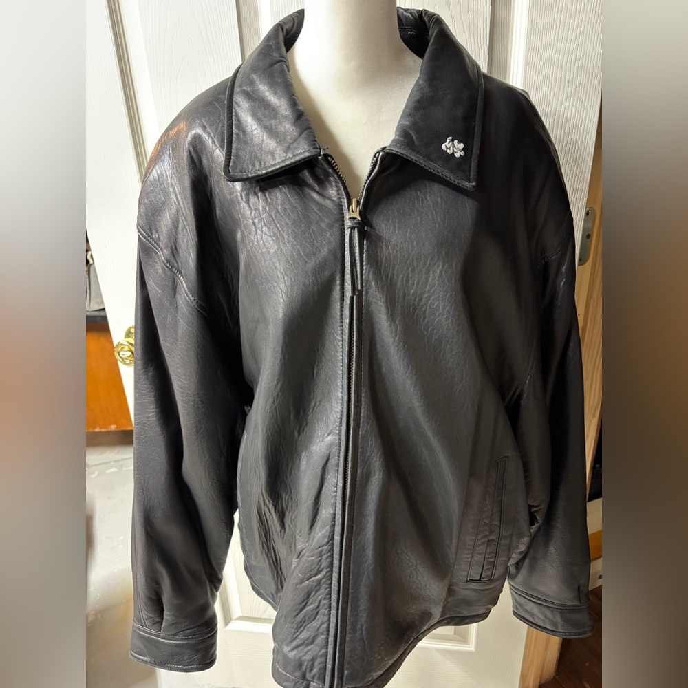 COUTURE BY J PARK VINTAGE LAMB LEATHER MENS JACKET  SZ CL ORIGINAL OWNER EUC BLk